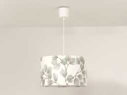 Lampshade Or Pendant Light With A Green & Gold Branch Foliage Motif, ?? 30 cm. Ideal Christmas Birthday Gift Idea. Trendy Leaf Decoration - thumbnail 1