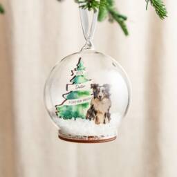 Personalised Dog & Christmas Tree Bauble - thumbnail 2