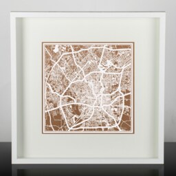 Paper Cut Map Art San Antonio, Texas City Souvenir - 12x12 In Cityscape Gift - thumbnail 3