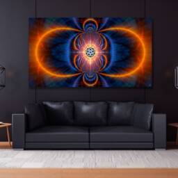Oversoul Tapestry - Wall Hanging Cosmic- Meditation Spiritual Visionary Sacred Geometry- Conscious Art - thumbnail 2
