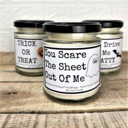 Halloween Candle Trick Or Treat, Highly Scented Soy Wax Candle - thumbnail 2