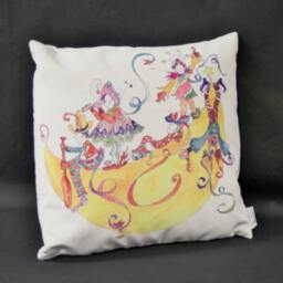 Sillybillies On The Moon Throw Pillow Cover - thumbnail 2