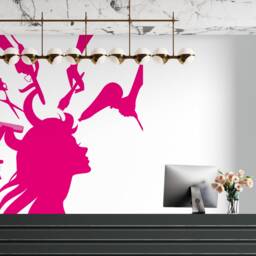 Hair Salon Vinyl Wall Decal Stylist Tools, Barber Shop Decor 2439 - thumbnail 3