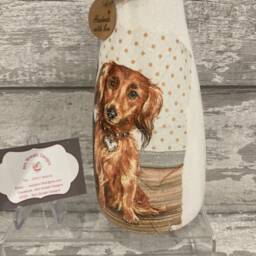 Dachshund, Sausage Dog Light Up Bottle & Matching Vase, Gifts - thumbnail 2