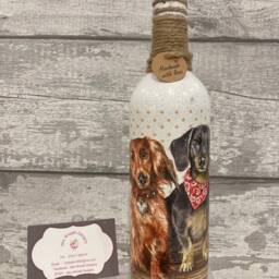 Dachshund, Sausage Dog Light Up Bottle & Matching Vase, Gifts - thumbnail 3