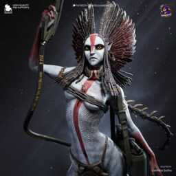 Bringer Of Blackened Skies - Sci-Fi Alien Ashen Fire Villian Varang Resin Figure 16K - thumbnail 2