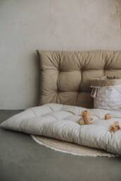 Floor Pillow For Kids, Cotton Floor Cushion, Pouf, Boho Tufted 60x110 cm - thumbnail 1