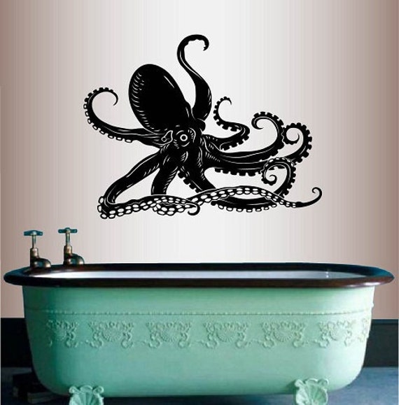 In-Style Decals Wall Vinyl Decal Home Decor Art Sticker Octopus Tentacles Ocean Animal Bathroom Bedroom Removable Mural Design 107 - image 1