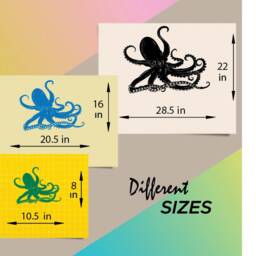In-Style Decals Wall Vinyl Decal Home Decor Art Sticker Octopus Tentacles Ocean Animal Bathroom Bedroom Removable Mural Design 107 - thumbnail 2