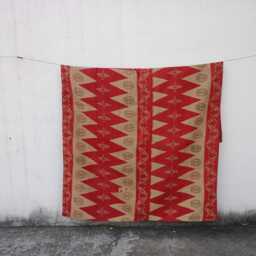 Vintage Floral Kantha Quilt Hand Stitched Boho Blanket Bedcover - thumbnail 2