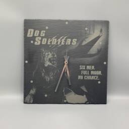 Dog Soldiers Inspired Slate Clock With Acrylic Stand - thumbnail 2