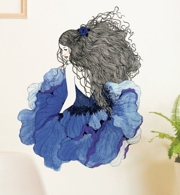 Flora Wall Sticker Decal - Illustration Stickers, Animals Decals, Home Decor, Art, Illustrations