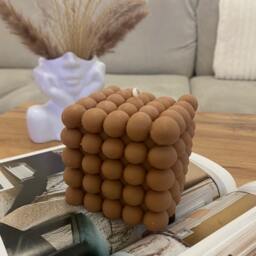 xl 3D Bubble Cube Candle Scented Soy Wax, Handmade Decor - thumbnail 2