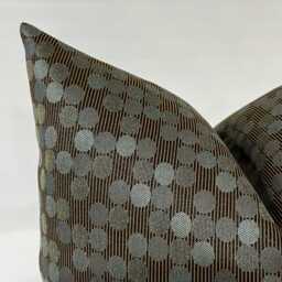 Blue Teal Circle Upholstery Fabric Decorative Throw Pillow Cover Pillowcase Square & Lumbar - thumbnail 3