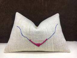 Vintage Turkish Kilim Pillow Cover, Handwoven Rustic Decor - 16x24