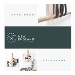 Walnut Curtain Rod Holder/Pole Holder, Leather Strap Curtain Hanger, Bracket. Not Included - thumbnail 4