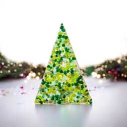 Handmade Green Fused Glass Christmas Tree Candle Holder - thumbnail 3