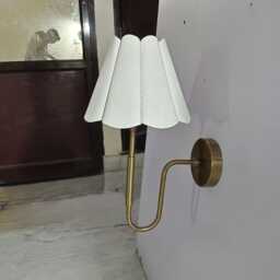 Elegant Mid-Century Modern Indoor Lighting For Home Decor Handcrafted Antique Blackened Brass Wall Sconce - thumbnail 2