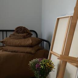 100% Hemp Sheet Set, Cinnamon Color, 4-Piece Bedding, Includes Pillowcases - thumbnail 2