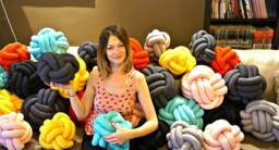 Knot Cushion - Decorative Throw Pillow For Sofa - thumbnail 1
