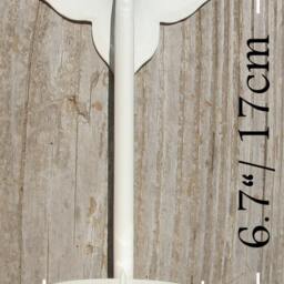 2 Hand Forged Candle Sconces Wall Hung Star Holders Ivory Cream White Metal Decor Christmas Gift 6.7 - thumbnail 2