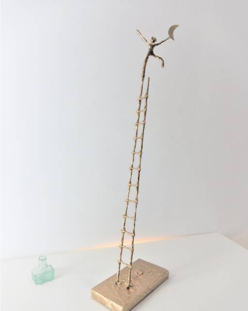 Slender Statue Sculpture - The Moon Catcher Modernist - image 1