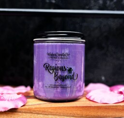Regions Beyond 8Oz Candle With Free Pin Inside - Haunted Mansion House Spirits Halloween Spooky Musky - thumbnail 1