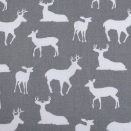 Gray Pillow, Deer Throw Moose Kids Room, Wilderness Pillows, Farmhouse Decor, Gray Grey Animal Print Pillow, Gray Baby Nursery - thumbnail 2
