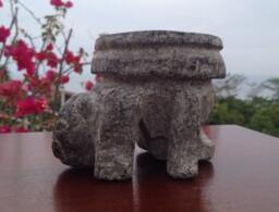 Borucan Indian Stone Metate, Grinding Sculpture, Authentic, Historical, Limited