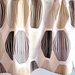 Curtain Panel White Grey Beige Brown Black Paper Lamps Cafe Curtain Kitchen Valance , Also Runner Napkins Available, Great Gift - thumbnail 2