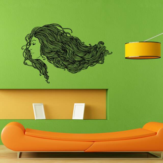 Hair Style Nail Beauty Beautiful Salon Spa Shop Barbershop Wall Sticker Vinyl Mural Decal Home House Apartment Art Decor Free Shipping L031 - image 1