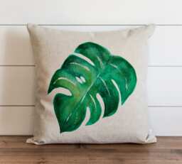Palm 20 X Pillow Cover // Summer Everyday Tropical Leaf Gift Accent - thumbnail 1