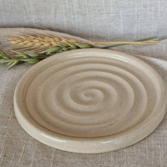 White Soap Dish, Ceramic Bathroom Tray, Handmade Kitchen Pottery, Household Holder, Thrown Holder - image 1