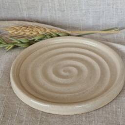 White Soap Dish, Ceramic Bathroom Tray, Handmade Kitchen Pottery, Household Holder, Thrown Holder