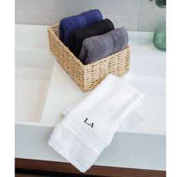 Personalised Towel With Name, Custom Embroidered Honeymoon Beach Towels, Monogrammed Bath Face - thumbnail 2