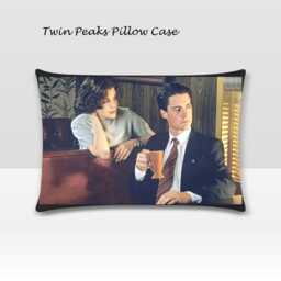 Twin Peaks Pillow Case, Pillow, Bedding, Bedrrom, Tv, 90S, Cult, Tv, Cult Nighnties , David Lynch - thumbnail 1