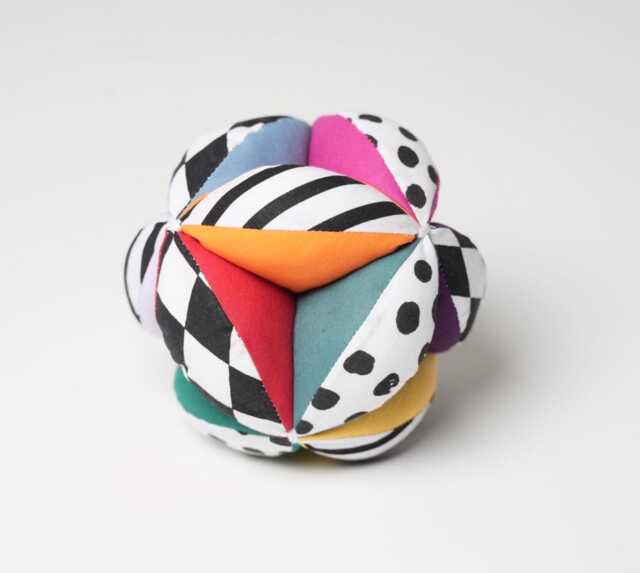Montessori Puzzle Ball, Soft Fabric Grasping Toy, Baby Shower Gift - image 1