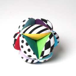 Montessori Puzzle Ball, Soft Fabric Grasping Toy, Baby Shower Gift - thumbnail 2
