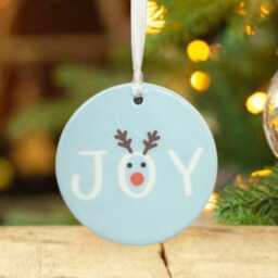 Personalised Christmas Tree Hanging Decoration, Porcelain Bauble With Message, Childrens 1st Bauble, Blue Decoration & Name - thumbnail 2