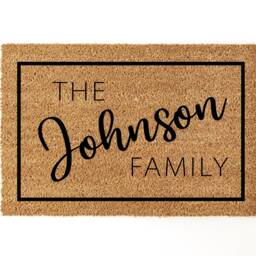 Personalised Family Name Coir Doormat - New Home Gift - thumbnail 2