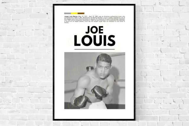 Joe Louis Boxing Poster Semi-Gloss Art Print - image 1