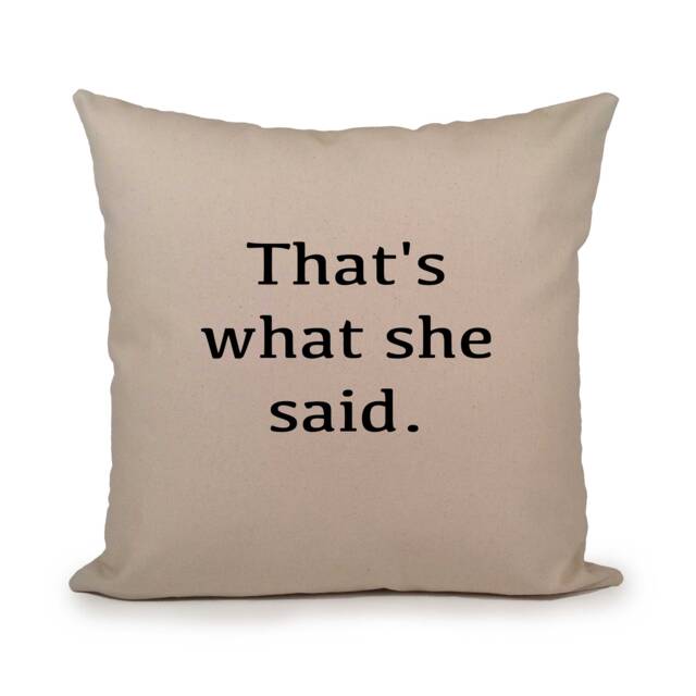 The Office Pillow Cover, That's What She Said Tv Show Gift, Christmas Michael Scott Cover - image 1