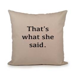 The Office Pillow Cover, That's What She Said Tv Show Gift, Christmas Michael Scott Cover - thumbnail 1