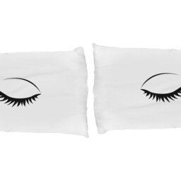 Eyelash Pillowcase Set - Standard Size, Bedroom Decor - thumbnail 2