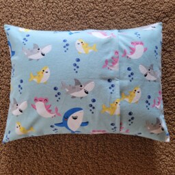 Shark/Colorful Flannel Pillowcase/ Newborn Toddler Children Kids Boys Pillowcase - thumbnail 2
