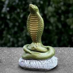 Garden King Cobra Statue Large Sculpture Outdoor Animal Decoration Cement Snake Figurine & Home Decor Cobra Lover Gift - thumbnail 1