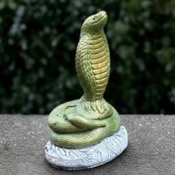 Garden King Cobra Statue Large Sculpture Outdoor Animal Decoration Cement Snake Figurine & Home Decor Cobra Lover Gift - thumbnail 3