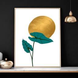 Botanical Bohemian Set Of 3 Framed Wall Art Prints For A New Home Decor, Trendy Plant Print Minimal Living Room Decor - thumbnail 3
