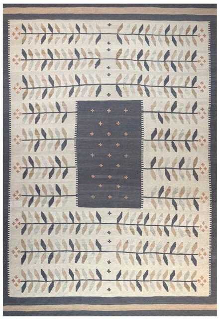 Handmade Swedish Kilim Rug Custom Scandinavian Wool Rug - image 1