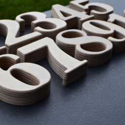 1-25 4'' Wooden Numbers, Free Standing Wedding Table Rustic Decors, Numbers For Tables, Home Decor Or Nursery, Photo Props - thumbnail 3